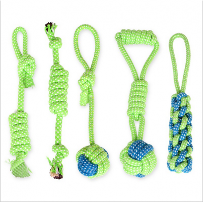 Allibaba outdoor colorful pet cotton rope toys for cats or dogs